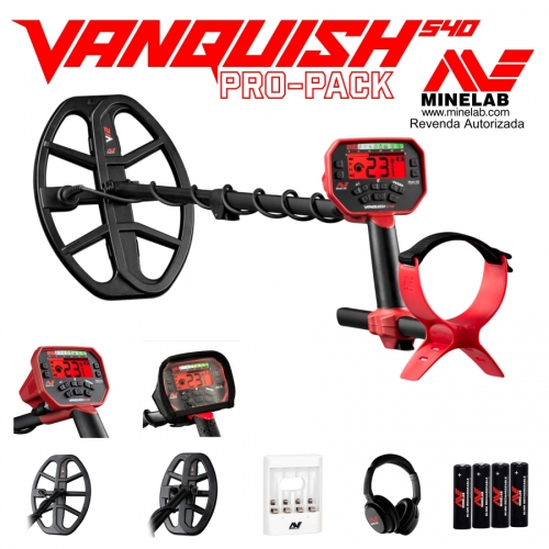 Detector de Metais Minelab Vanquish 540 Pro Pack / A Vista Com Desconto